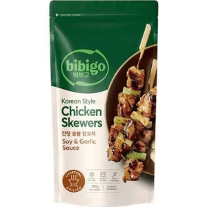 BIBIGO蒜香味鸡肉串(180g)